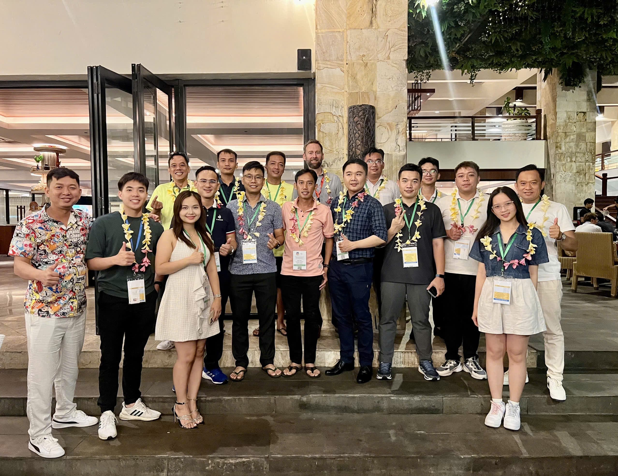 FIX team members and industry peers at a professional event