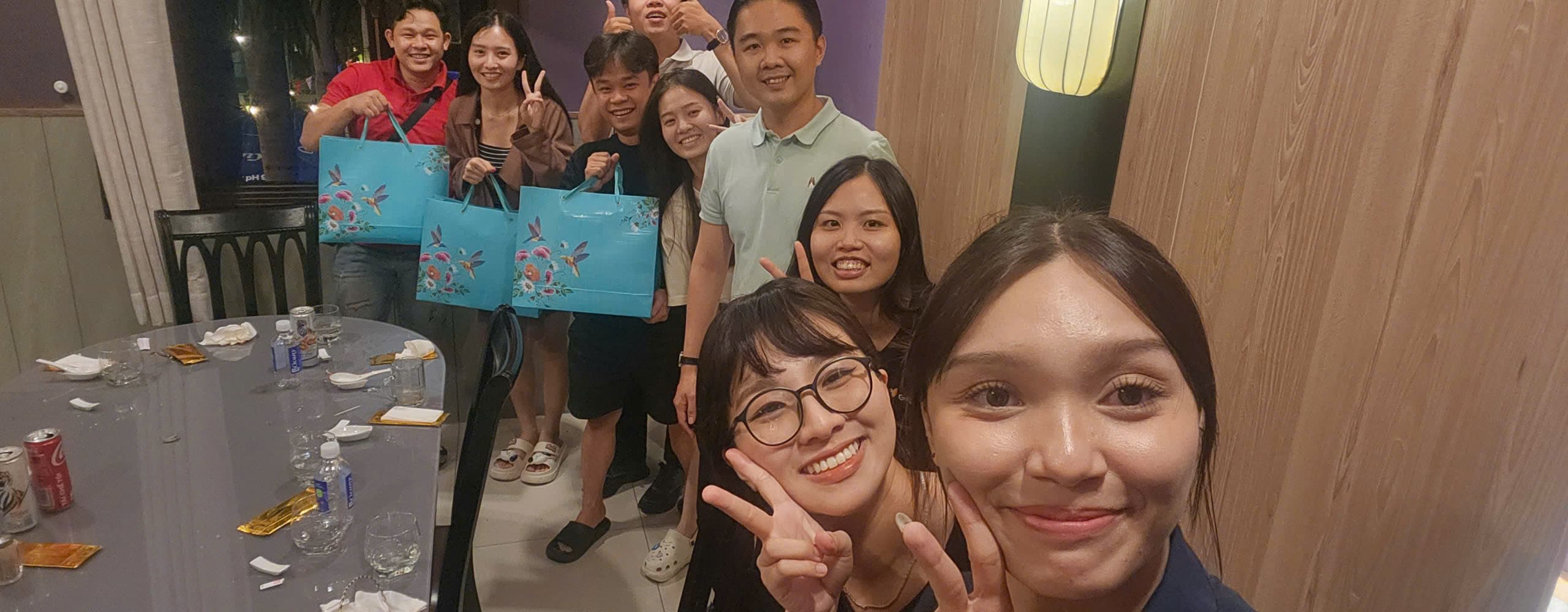 FIX team members celebrating together