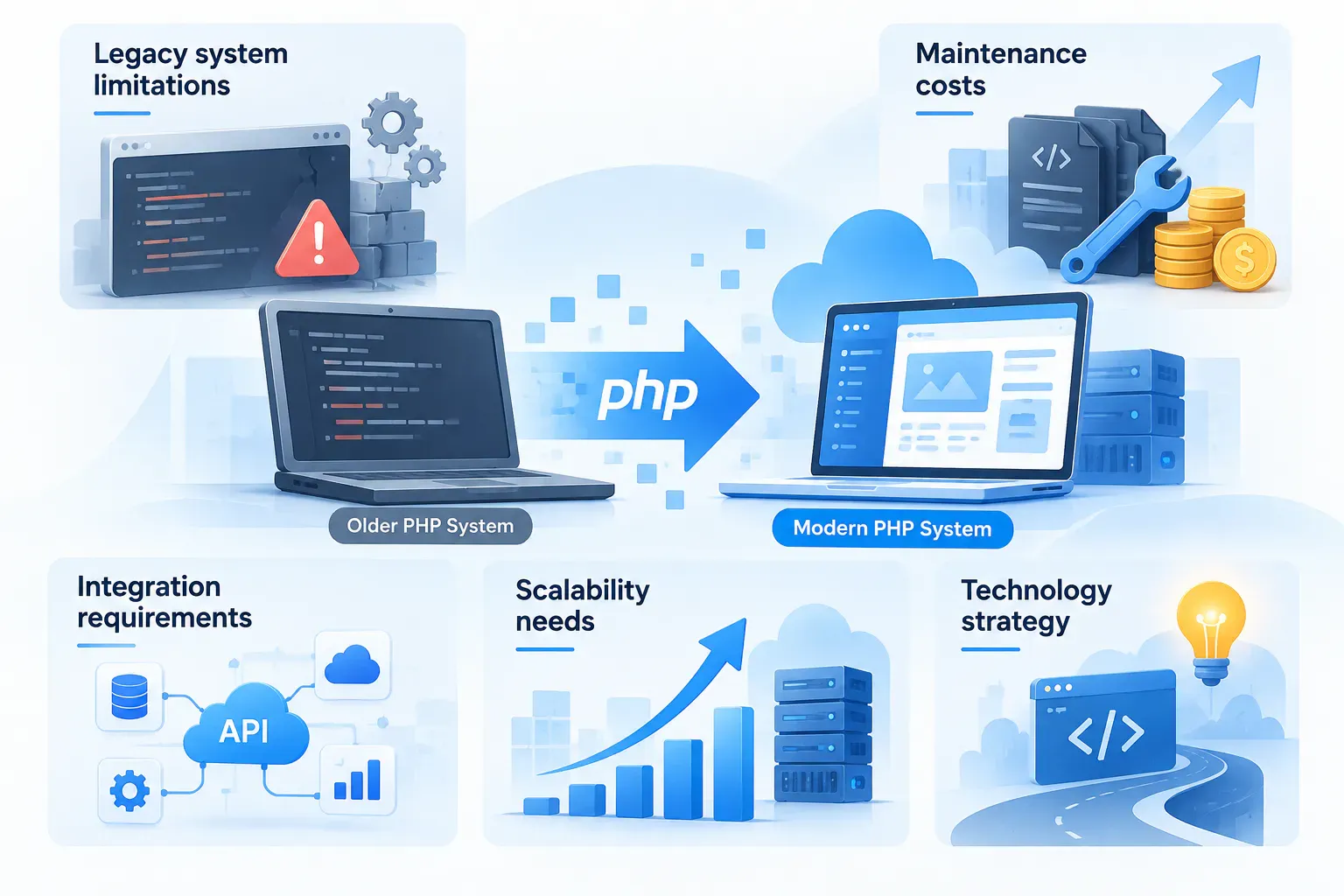 Why Businesses Consider PHP Migration