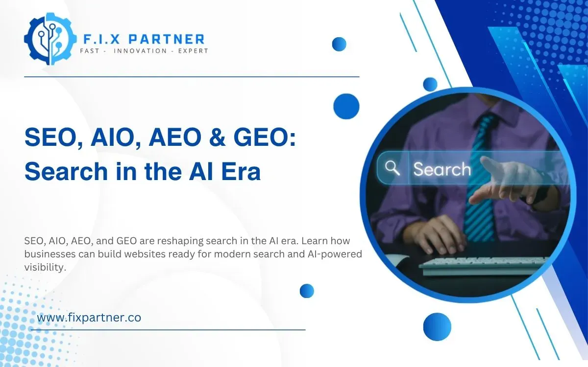 SEO, AIO, AEO & GEO: Search in the AI Era